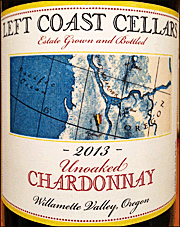 Left Coast Cellars 2013 Unoaked Chardonnay
