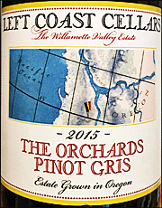 Left Coast Cellars 2015 The Orchards Pinot Gris