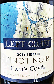 Left Coast 2016 Cali's Cuvee Pinot Noir