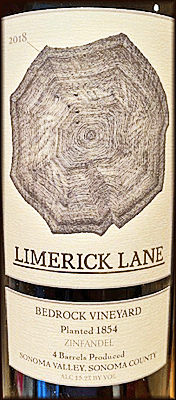 Limerick Lane 2018 Bedrock Vineyard Zinfandel