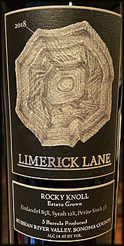 Limerick Lane 2018 Rocky Knoll Zinfandel