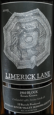 Limerick Lane 2019 1910 Block Zinfandel