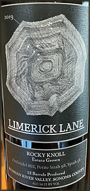 Limerick Lane 2019 Rocky Knoll Zinfandel