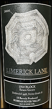 Limerick Lane 2020 1910 Block Zinfandel