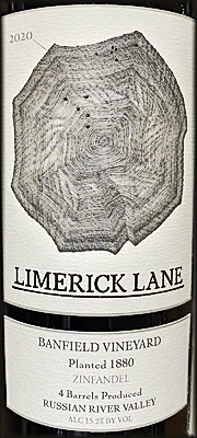 Limerick Lane 2020 Banfield Vineyard Zinfandel