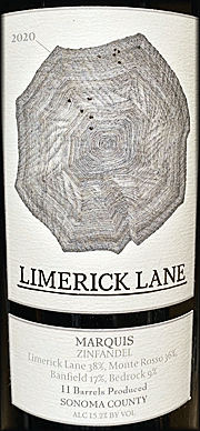 Limerick Lane 2020 Marquis Zinfandel