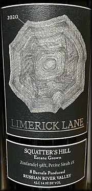 Limerick Lane 2020 Squatter's Hill Zinfandel