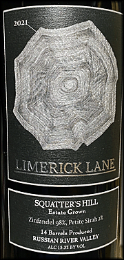 Limerick Lane 2021 Squatter's Hill Zinfandel