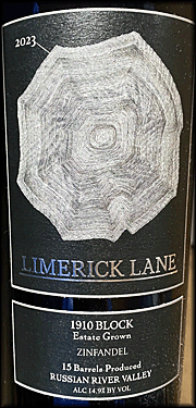 Limerick Lane 2023 1910 Block Zinfandel