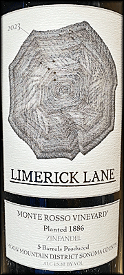 Limerick Lane 2023 Monte Rosso Zinfandel