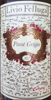 Livio Felluga 2012 Pinot Grigio