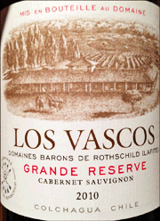 Los Vascos 2010 Grande Reserve Cabernet Sauvignon