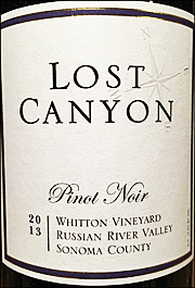 Lost Canyon 2013 Whitton Pinot Noir