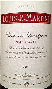 Louis Martini 2011 Napa Valley Cabernet