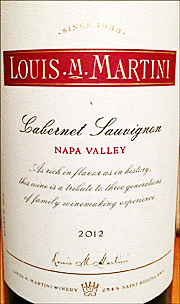 Louis Martini 2012 Napa Cabernet Sauvignon