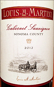 Louis Martini 2012 Sonoma County Cabernet Sauvignon