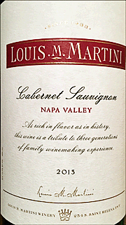 Louis Martini 2013 Napa Valley Cabernet Sauvignon