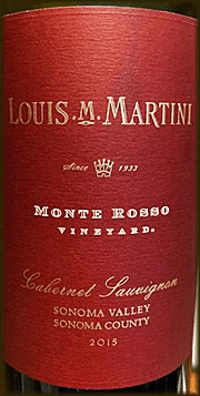 Louis Martini 2015 Monte Rosso Cabernet Sauvignon