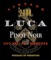 Luca 2008 Pinot Noir