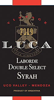 Luca 2009 Laborde Double Select Syrah