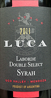 Luca 2011 Double Select Syrah