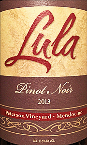 Lula 2013 Peterson Vineyard Pinot Noir