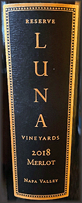 Luna 2018 Reserve Merlot