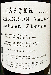 Lussier 2020 Golden Fleece Pinot Noir