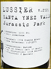 Lussier 2021 Jurassic Park Chenin Blanc