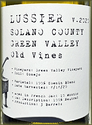 Lussier 2021 Old Vines Chenin Blanc