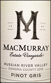 MacMurray 2013 Pinot Gris