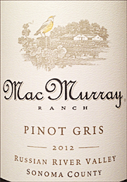 MacMurray Ranch 2012 Pinot Gris