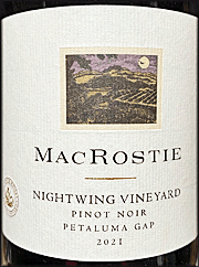 MacRostie 2021 Nightwing Pinot Noir