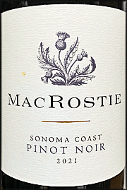 MacRostie 2021 Sonoma Coast Pinot Noir
