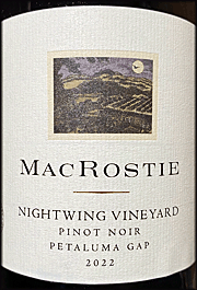 MacRostie 2022 Nightwing Pinot Noir