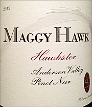 Maggy Hawk 2012 Hawkster Pinot Noir