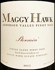 Maggy Hawk 2015 Stormin Pinot Noir