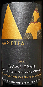 Marietta 2021 Game Trail Cabernet Sauvignon