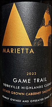 Marietta 2022 Game Trail Cabernet Sauvignon