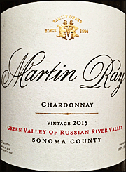 Martin Ray 2015 Green Valley Chardonnay