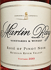 Martin Ray 2015 Rose of Pinot Noir