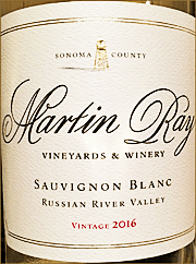 Martin Ray 2016 Russian River Sauvignon Blanc