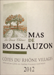 Mas de Boislauzon 2012 Cotes du Rhone Villages