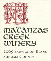 Matanzas Creek 2009 Sauvignon Blanc