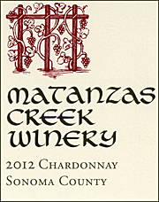 Matanzas Creek 2012 Sonoma County Chardonnay