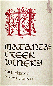 Matanzas Creek 2012 Sonoma County Merlot