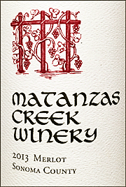 Matanzas Creek 2013 Sonoma County Merlot