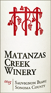 Matanzas Creek 2015 Sonoma County Sauvignon Blanc