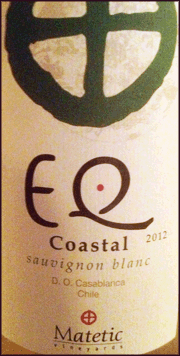 Matetic 2012 EQ Coastal Sauvignon Blanc
