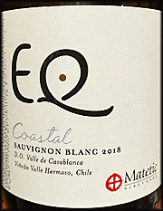 Matetic 2018 EQ Coastal Sauvignon Blanc